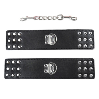 Ohmama Fetish Wrist Restraints Snap Fasten Metal