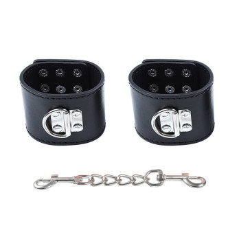 Ohmama Fetish Wrist Restraints Snap Fasten Metal