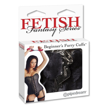 Fetish Fantasy Furry Cuffs Black