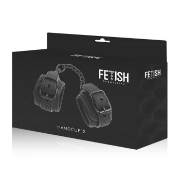 Fetish SubmissiveTrade - Vegan Leather Handcuffs With Noprene Lining