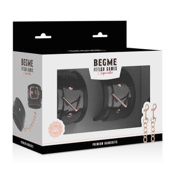 Begme™ -  Black Edition Premium Handcuffs With Neoprene Lining