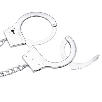 Ohmama Fetish Hand Cuffs With Chain And Anal Plug