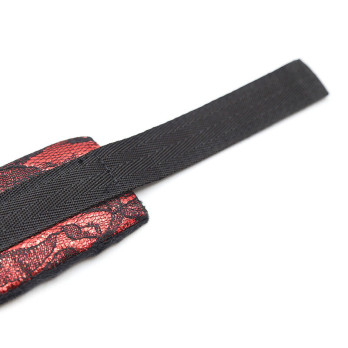 Ohmama Fetish Short Velvet Lace Wrist Restraints Nylon