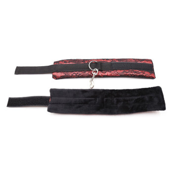 Ohmama Fetish Short Velvet Lace Wrist Restraints Nylon