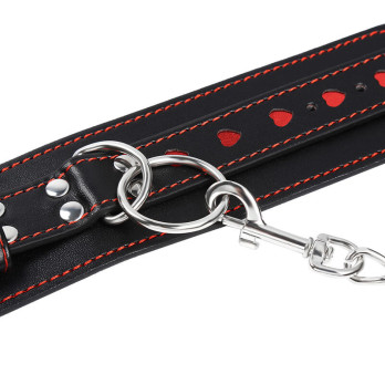 Ohmama Fetish Wrist Restraints With Heart Inlay