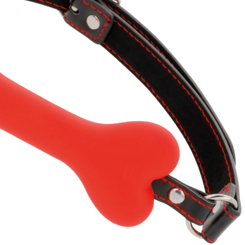 DarknessTrade - Red Bone Silicone Gag