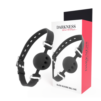 DarknessTrade - Black Breathable Silicone Gag