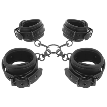 Fetish SubmissiveTrade - Set Of Hand And Ankle Handcuffs With Noprene Lining