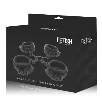 Fetish SubmissiveTrade - Set Of Hand And Ankle Handcuffs With Noprene Lining