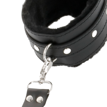 DarknessTrade - Leather Handcuffs For Foot And Hands Black