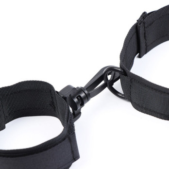 Ohmama Fetish Nylon Collar With Wrist Restraints