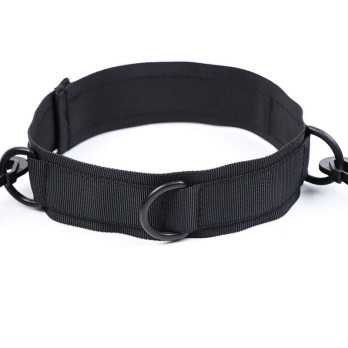 Ohmama Fetish Nylon Collar With Wrist Restraints