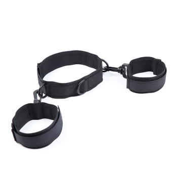 Ohmama Fetish Nylon Collar With Wrist Restraints