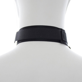 Ohmama Fetish Nylon Collar With Wrist Restraints