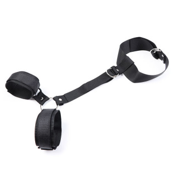 Ohmama Fetish Collar With Wrist Restraints Ajustable