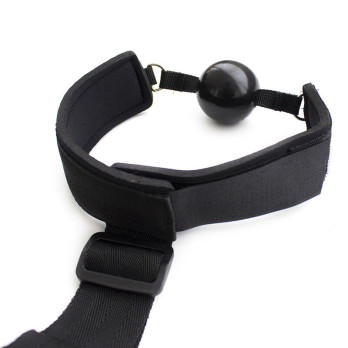 Ohmama Fetish Neoprene Gag With Hand Cuffs