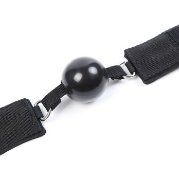 Ohmama Fetish Neoprene Gag With Hand Cuffs