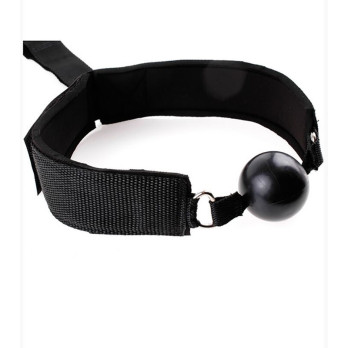 Ohmama Fetish Neoprene Gag With Hand Cuffs