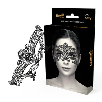 Coquette Chic DesireTrade - Wide Black Lace Mask