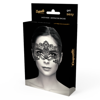 Coquette Chic DesireTrade - Wide Black Lace Mask