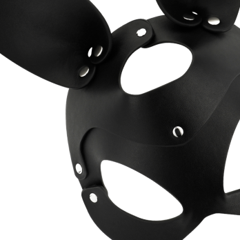 Coquette Chic DesireTrade - Vegan Leather Mask With Rabbit Ears