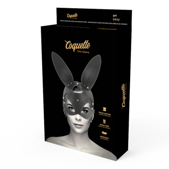 Coquette Chic DesireTrade - Vegan Leather Mask With Rabbit Ears