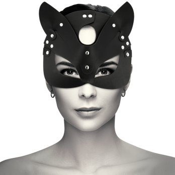 Coquette Chic DesireTrade - Vegan Leather Mask With Cat Ears