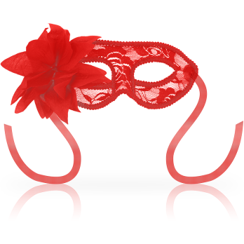 Ohmama Masks Lace Eyemask And Flower - Red