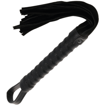 DarknessTrade - Black Bondage Whip With Leather Handle