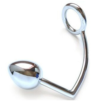 Metalhard Cock Ring With Anal Bead 40Mm