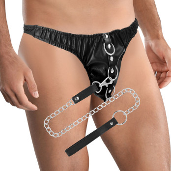 DarknessTrade - Submission Thong With Metal Chain