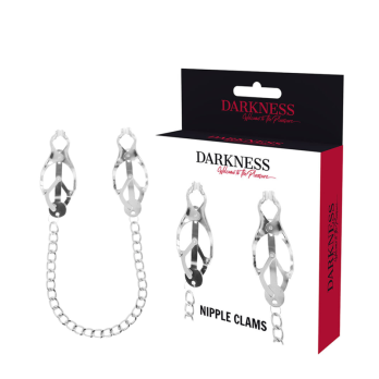 DarknessTrade - Metal Nipple Clamp With Chain