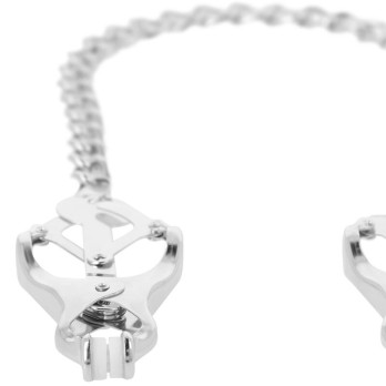 DarknessTrade - Metal Nipple Clamp With Chain