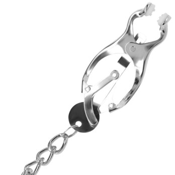 DarknessTrade - Metal Nipple Clamp With Chain