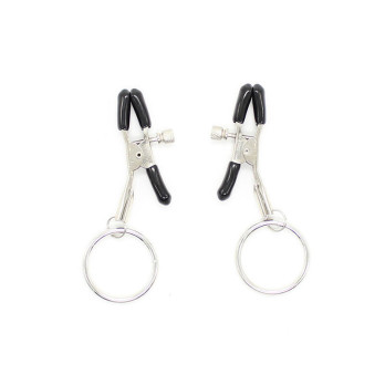 Ohmama Fetish Nipple Clamps With Rings