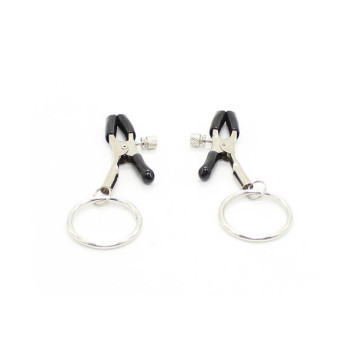 Ohmama Fetish Nipple Clamps With Rings