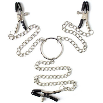 Ohmama Fetish 3 In 1 Metallic Nipple Clamps