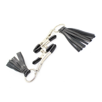 Ohmama Fetish Pu Tassel Nipple Clamps