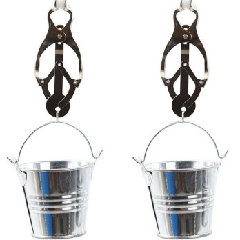 Ohmama Fetish Nipple Clamps With Buckets