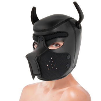 DarknessTrade - Neoprene Dog Mask With Removable Muzzle M