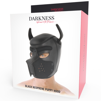 DarknessTrade - Neoprene Dog Mask With Removable Muzzle M