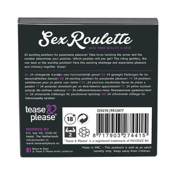 Sex Roulette Kamasutra (Nl-De-En-Fr-Es-It-Pl-Ru-Se-No)