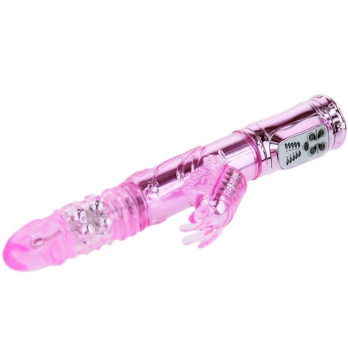 Rechargeable Vibrator Multifunction With Clit Stimulating Throbbing Butterfly