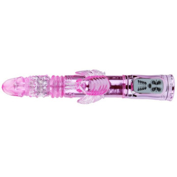 Rechargeable Vibrator Multifunction With Clit Stimulating Throbbing Butterfly