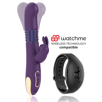 Treasure Bastian Rabbit Up  Down, Rotator  Vibrator Compatible With Watchme Wireless Technology