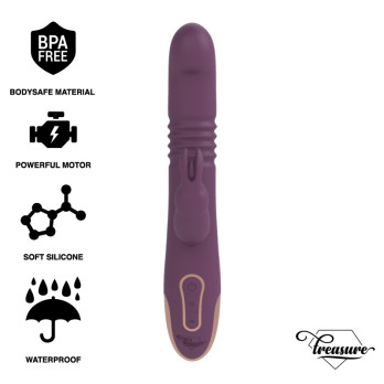 Treasure Bastian Rabbit Up  Down, Rotator  Vibrator Compatible With Watchme Wireless Technology