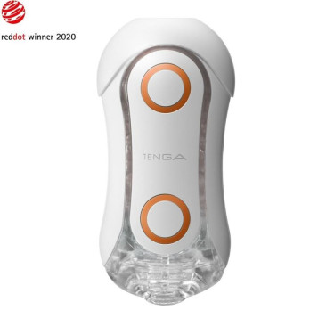 Tenga Flip Orb Strong Masturbator White And Orange Crash