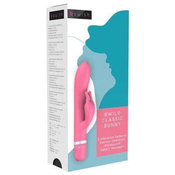 B Swish Massager Bwild Classic Bunny - Raspberry