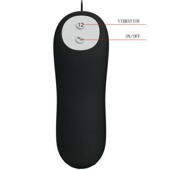 Pretty Love Bottom - Silicone Anal Plug Extra Stimulation 12 Speeds Remote Control