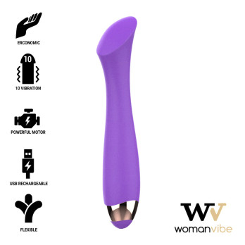 Womanvibe™ - Mandy K Point Silicone Rechargeable Vibrator